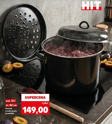 Garnek emaliowany powidlak 12 l promocja w Kaufland