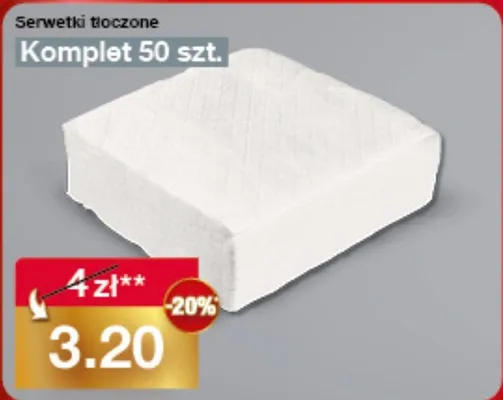Serwetki tłoczone komplet 50szt promocja w Woolworth