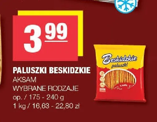 Paluszki Beskidzkie Aksam promocja w SPAR