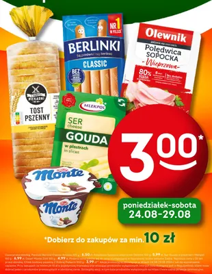 Ser Gouda w plastrach Mlekpol promocja w Żabka