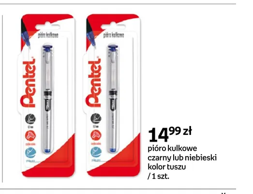 Pióro kulkowe Pentel czarne promocja w Empik