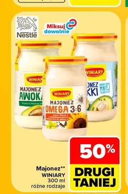 Majonez Omega 3:6 Winiary promocja w Carrefour