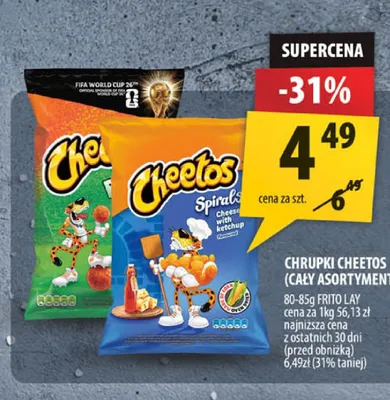 Chrupki Cheetos Cheese promocja w Arhelan