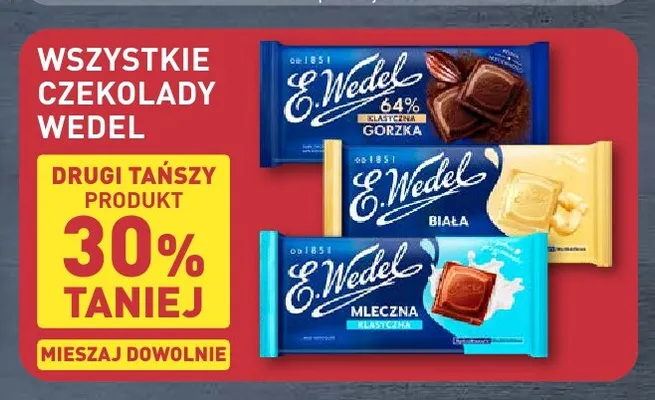 Czekolady Wedel promocja w Aldi