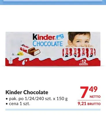 Kinder Chocolate promocja w Makro