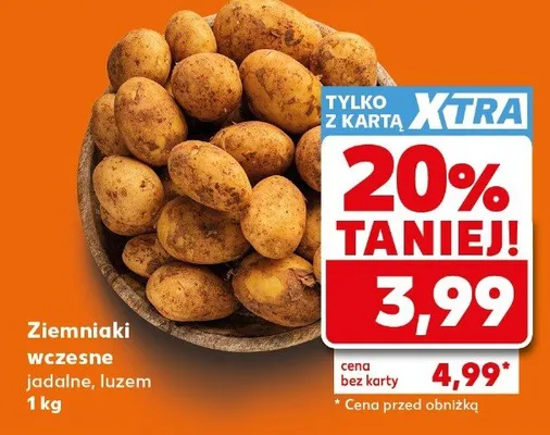 Ziemniaki wczesne jadalne luzem promocja w Kaufland