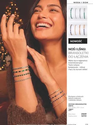 Zestaw 4 bransoletek Greta promocja w AVON