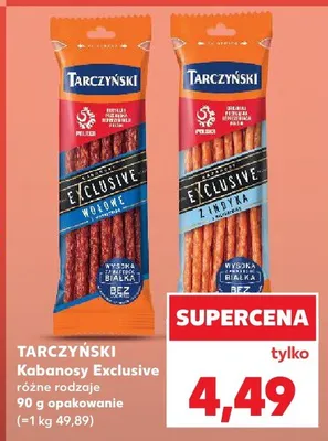 Kabanosy Exclusive różne rodzaje promocja w Kaufland