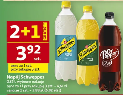 Napój wybrane rodzaje promocja w Auchan