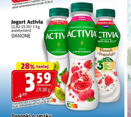 Jogurt Activia truskawka zboża Danone promocja w Prim Market