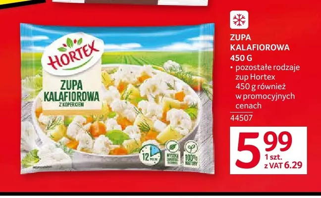 Zupa kalafiorowa Hortex promocja w Selgros