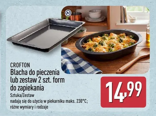 Blacha do pieczenia Crofton promocja w Aldi
