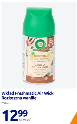 Wkład Freshmatic Air Wick Rozkoszna wanilia promocja w Action