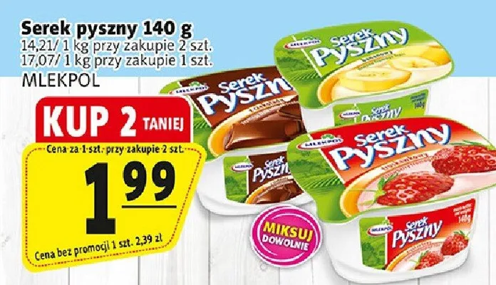 Serek pyszny 140g promocja w Prim Market