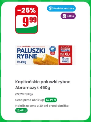 Paluszki rybne Kapitańskie Abramczyk promocja w Dino