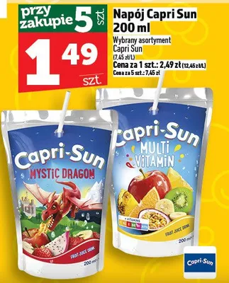 Napój Capri Sun 200ml promocja w TOPAZ