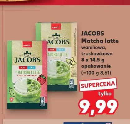 Kawa Jacobs Matcha Latte truskawkowa promocja w Kaufland