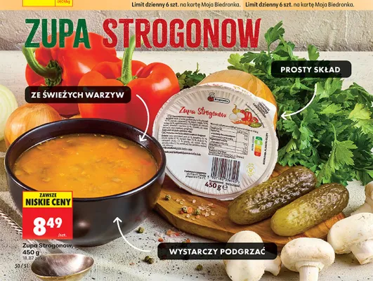 Zupa Strogonow Biedronka promocja w Biedronka