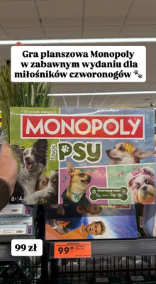 Gra planszowa Monopoly Edycja Psy promocja w Biedronka
