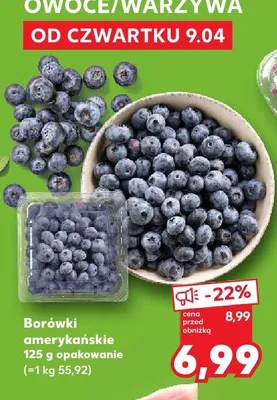 Borówki amerykańskie promocja w Kaufland