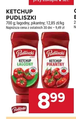 Ketchup pikantny Pudliszki promocja w Stokrotka