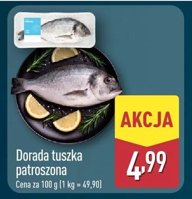 Dorada tuszka patroszona promocja w Aldi