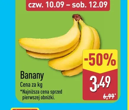 Banany promocja w Aldi