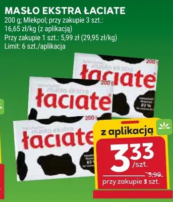 Masło Extra Łaciate promocja w Stokrotka