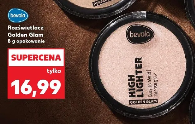 Rozświetlacz bevola Golden Glam promocja w Kaufland