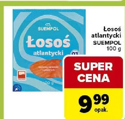 Łosoś atlantycki suempol promocja w Carrefour Express