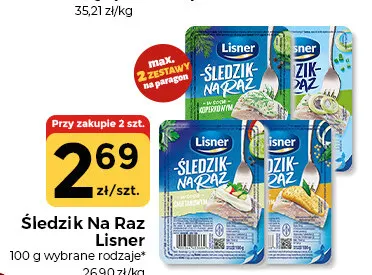 Śledzik Na Raz Lisner promocja w Społem Częstochowa