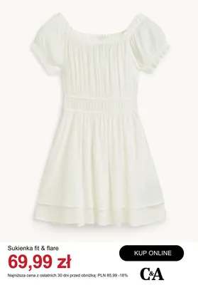 Sukienka fit & flare C&A promocja w C&A