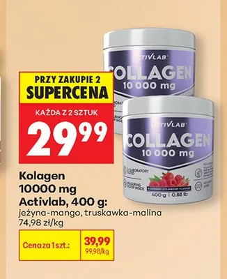 Kolagen 10000 mg Activlab truskawka-malina promocja w Biedronka