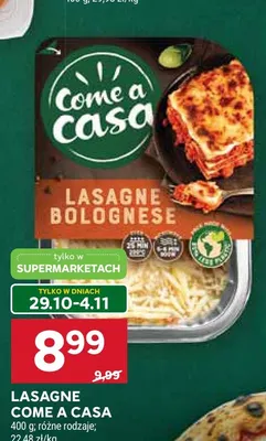 Lasagne Come a Casa promocja w Stokrotka