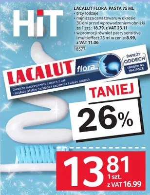 Pasta do zębów Lacalut Flora promocja w Selgros