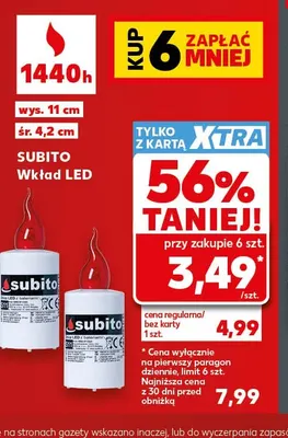 Wkład LED Subito promocja w Kaufland