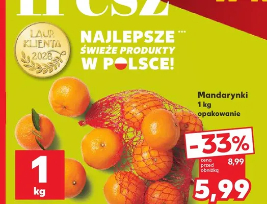 Mandarynki promocja w Kaufland