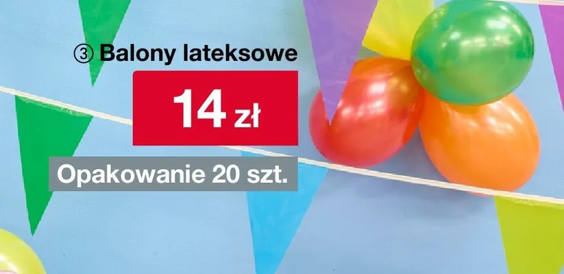 Balony lateksowe promocja w Woolworth