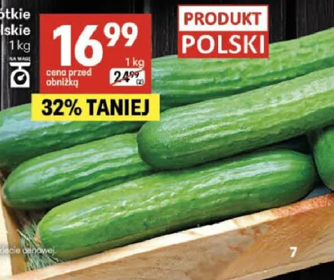 Ogórki krótkie polskie promocja w Delikatesy Centrum