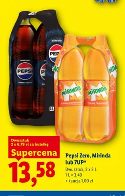 Napój gazowany Pepsi Zero Cukru 2-pak promocja w Lidl