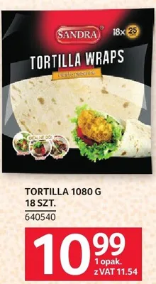Tortilla Sandra 1080 g promocja w Selgros