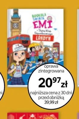 Książka Dookoła świata Emi i Tajny Klub Superdziewczyn Londyn oprawa zintegrowana promocja w Empik