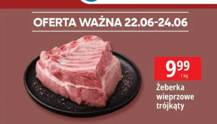 Żeberka wieprzowe trójkąty promocja w Leclerc