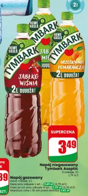 Napój niegazowany Tymbark Aseptic jabłko wiśnia promocja w Dino