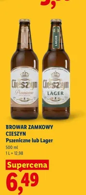 Piwo Browar Zamkowy Cieszyn Pszeniczne promocja w Lidl