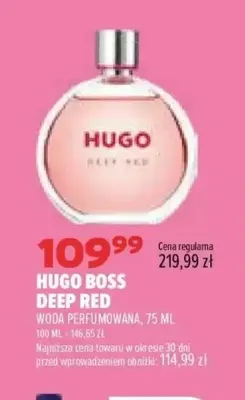 Woda perfumowana Deep Red Hugo Boss promocja w Drogerie Natura