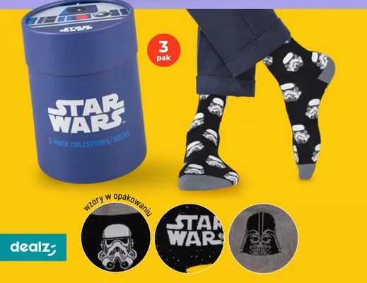 Skarpetki Star Wars 3-pak promocja w Dealz