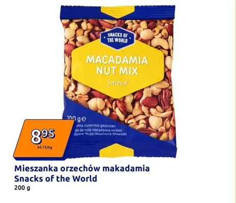 Mieszanka orzechów makadamia promocja w Action