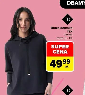 Bluza damska TEX casual promocja w Carrefour
