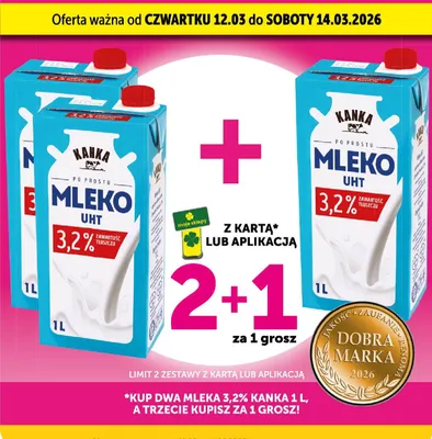 Mleko UHT 3,2% promocja w ABC